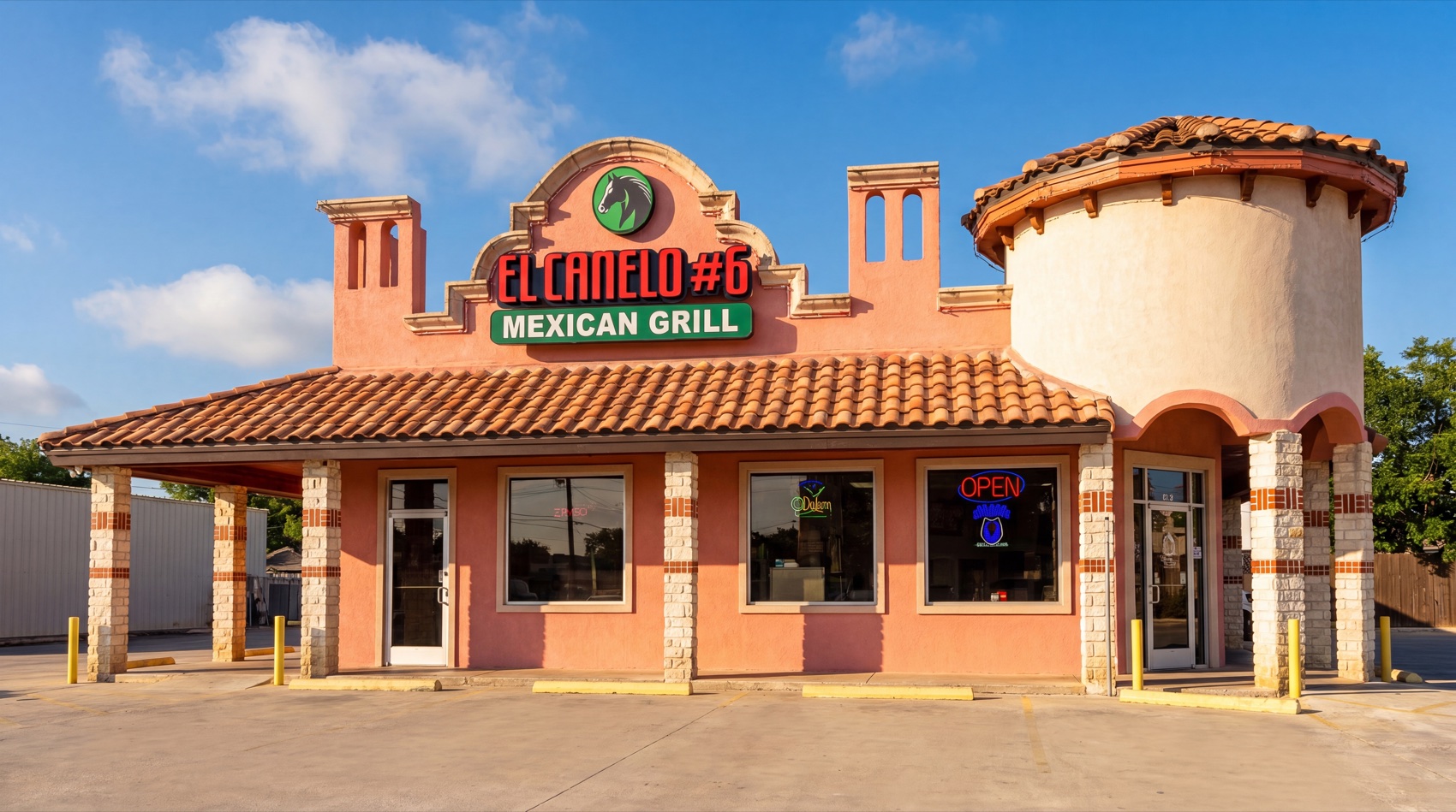 El Canelo #6 exterior — golden hour glow